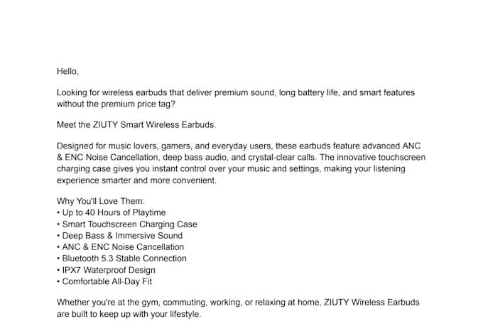 create professional product listings for wireless earbuds